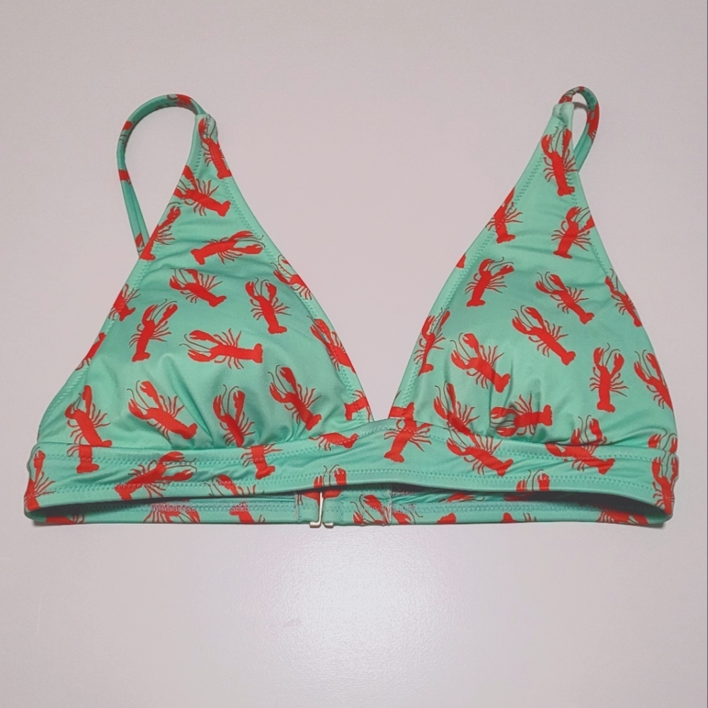 Meundies Lobster Print Bikini Top